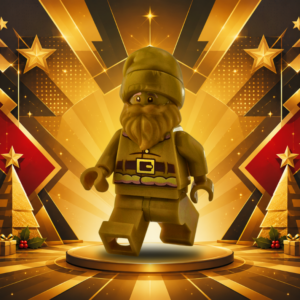 LEGO Gold Santa Minifig