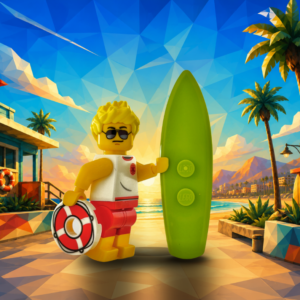 LEGO Surfer Minifig