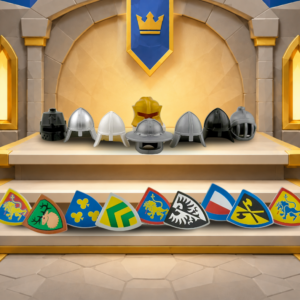8-Pack of Mystery LEGO Helmets and Shields