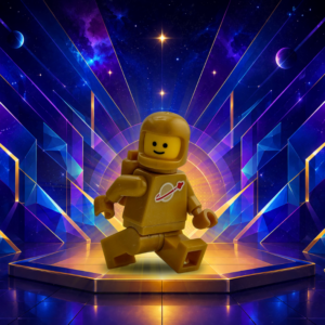 Gold LEGO Spaceman