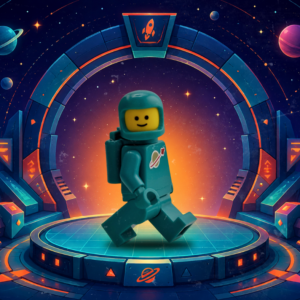 Teal LEGO Spaceman