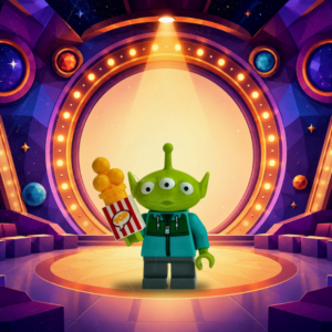 LEGO Movie Going Alien Minifig with Popcorn (TMC Exclusive)