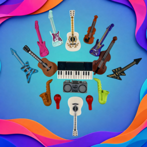 4 Pack of Mystery LEGO Instruments