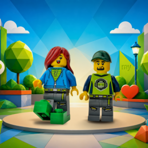The Happy LEGO Couple