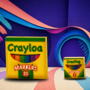 Marker & Crayon Custom LEGO Tile 2-Pack