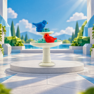 LEGO Bird Bath with 2 Birds