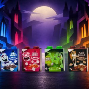4-Pack of LEGO Spooky Cereal Box – Custom Printed
