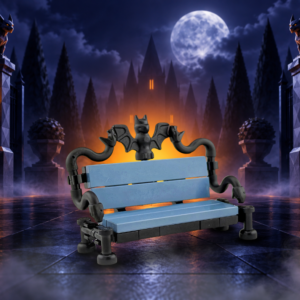 Wrought Iron LEGO Bench