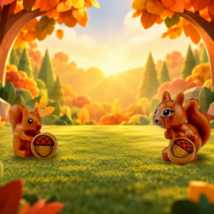 Mystery LEGO Squirrel with Acorn